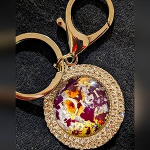 FAUX DESIGNER KEYCHAIN